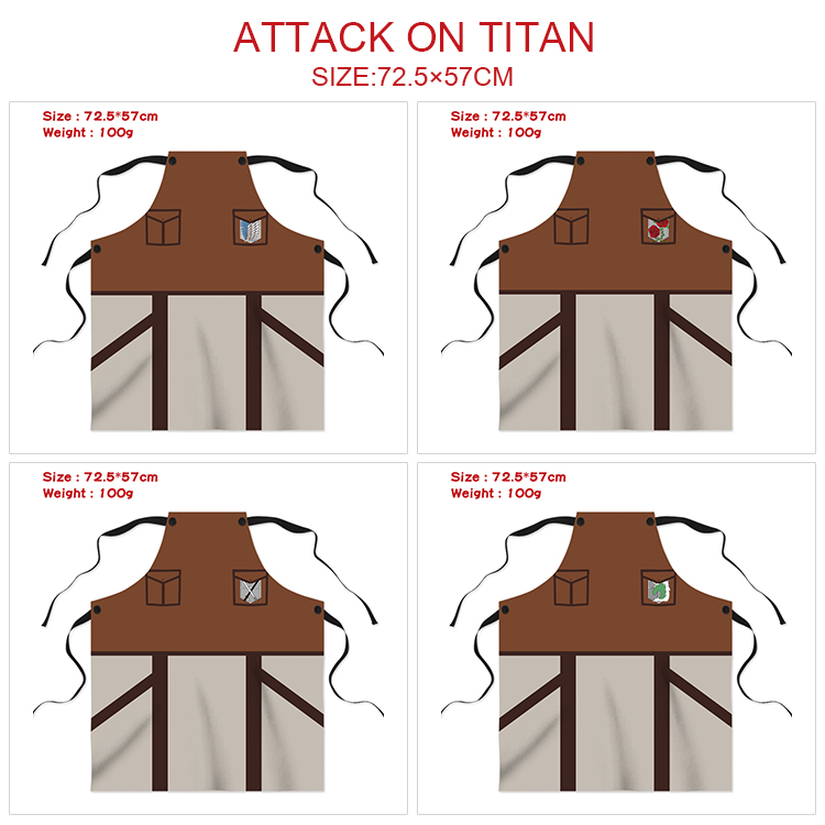 attack on titan anime waterproof apron