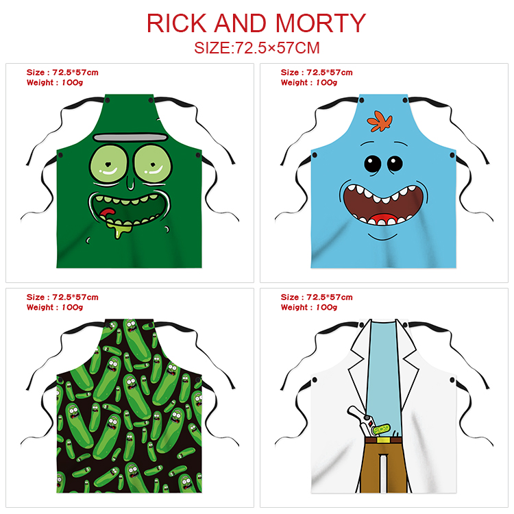 Rick and Morty anime waterproof apron