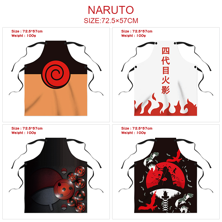 naruto anime waterproof apron