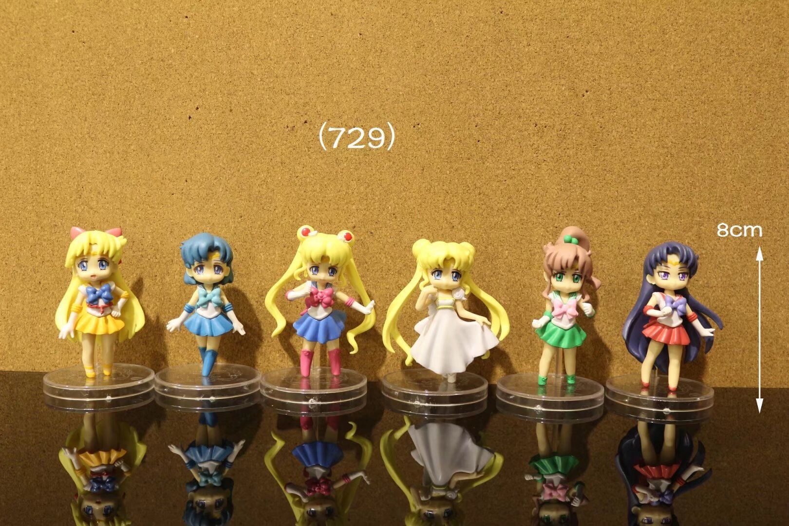 SailorMoon anime figure for 6pcs/set 6cm