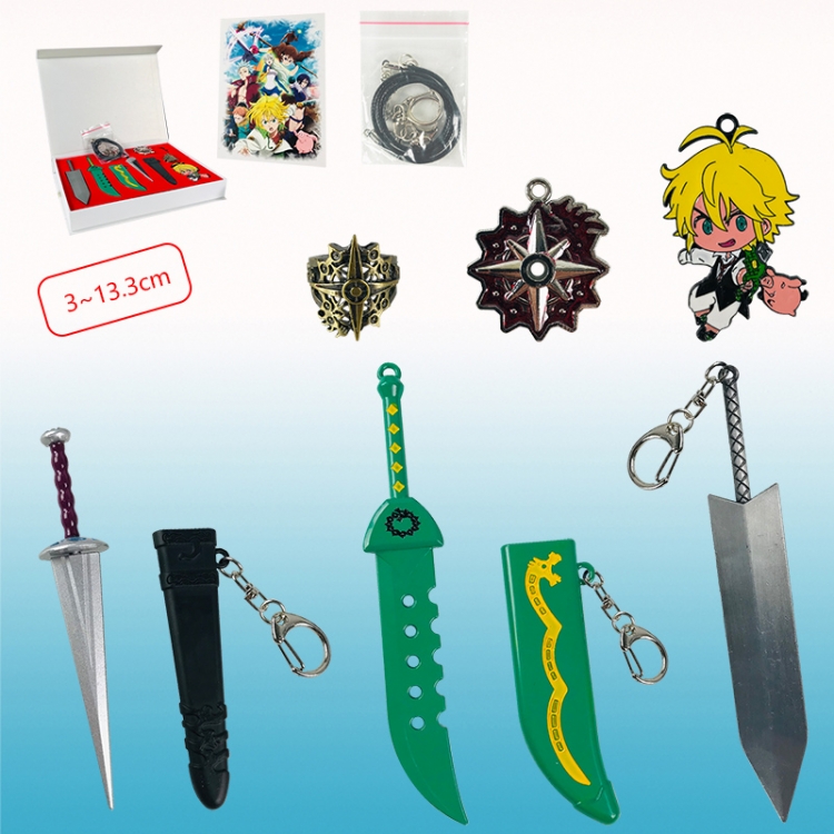 seven deadly sins anine keychain set