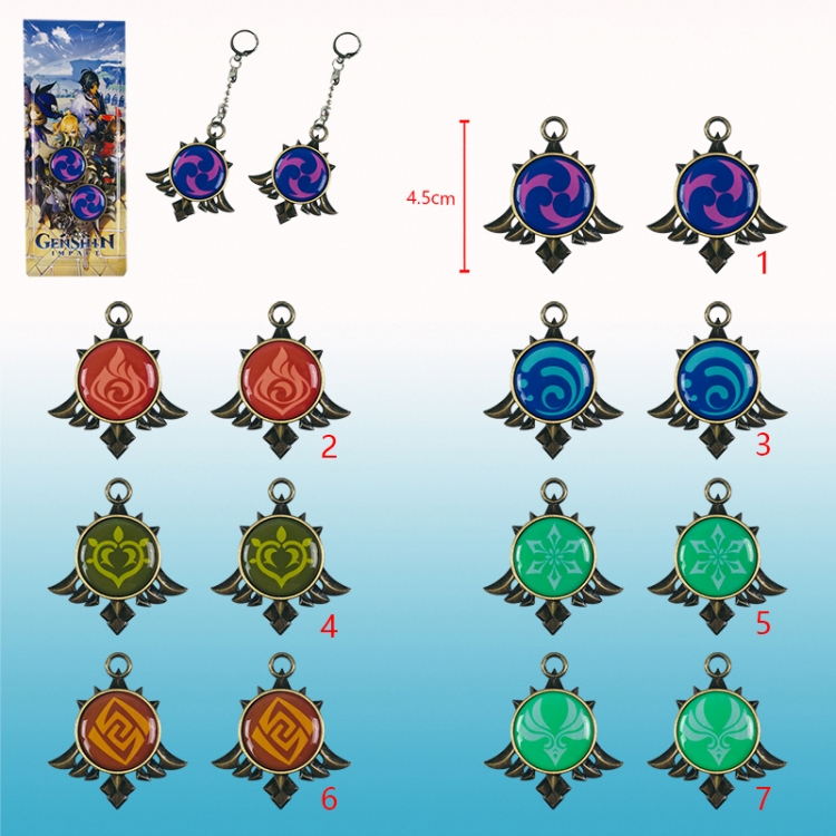 Genshin Impact Noelle anime earring