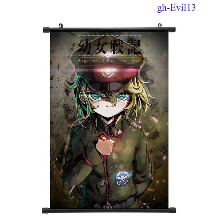 Saga of tanya the Evil anime wallscroll 60*90cm