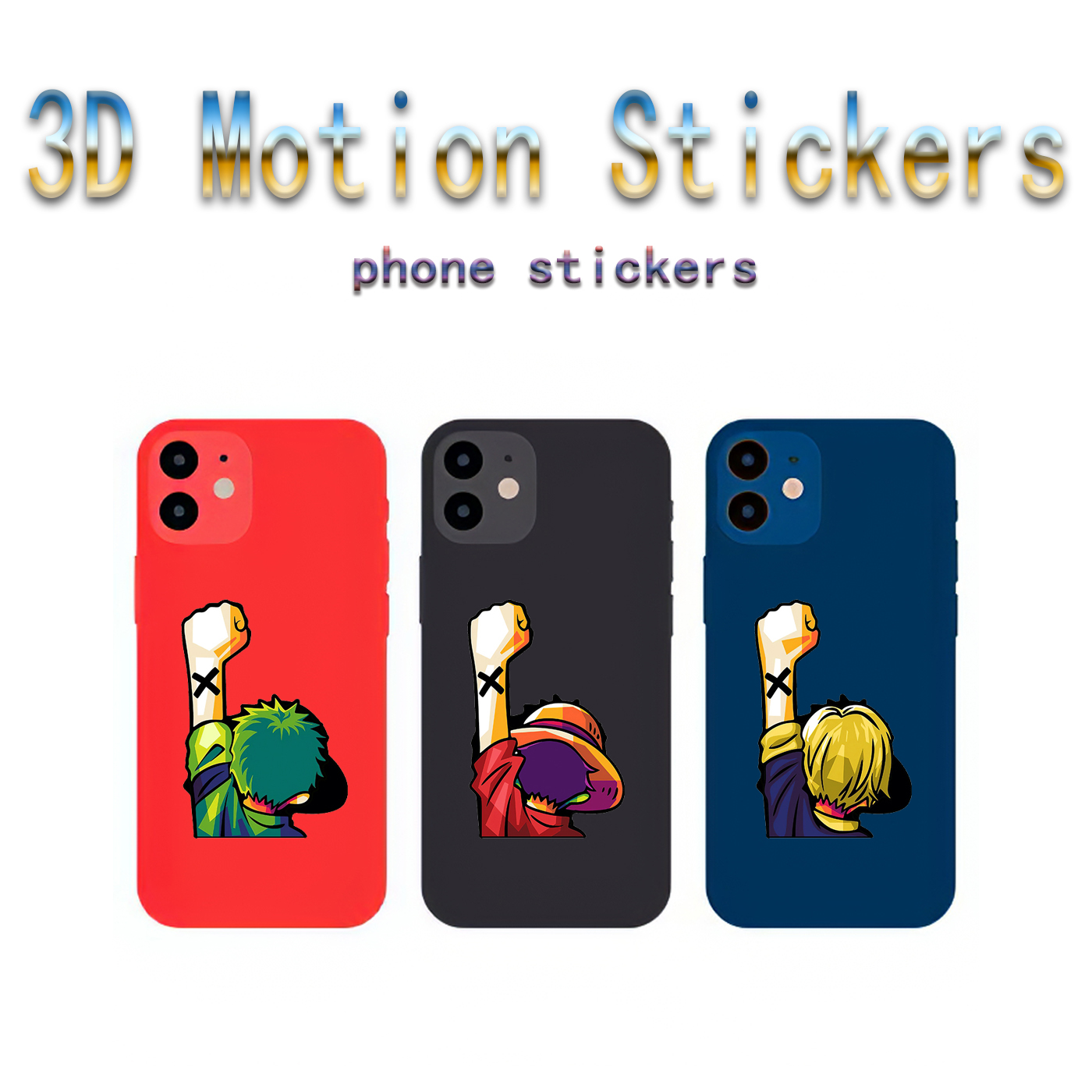 one piece anime 3d sticker price for 10 pcs