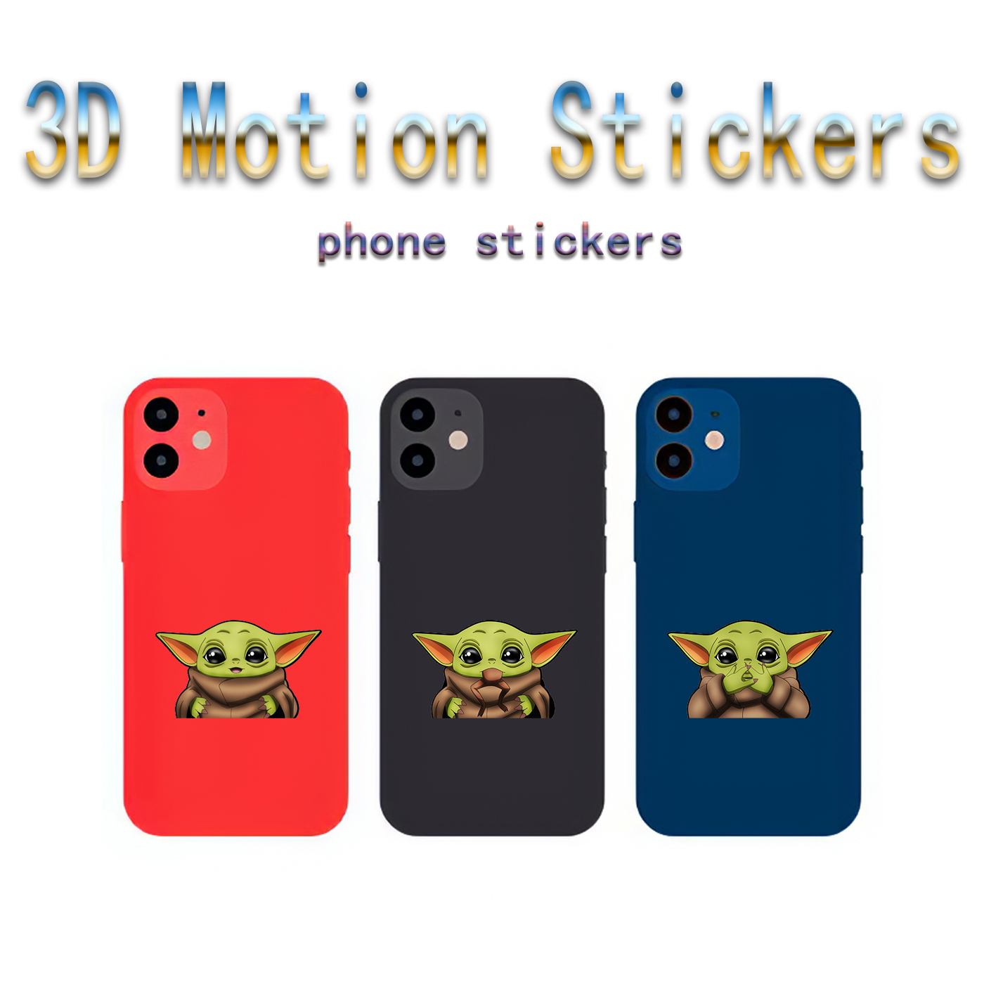 Mandalorian Baby Yoda 3d sticker price for 10 pcs