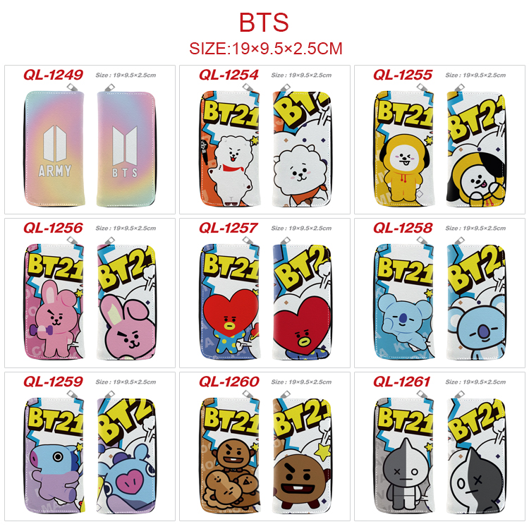 BTS anime wallet