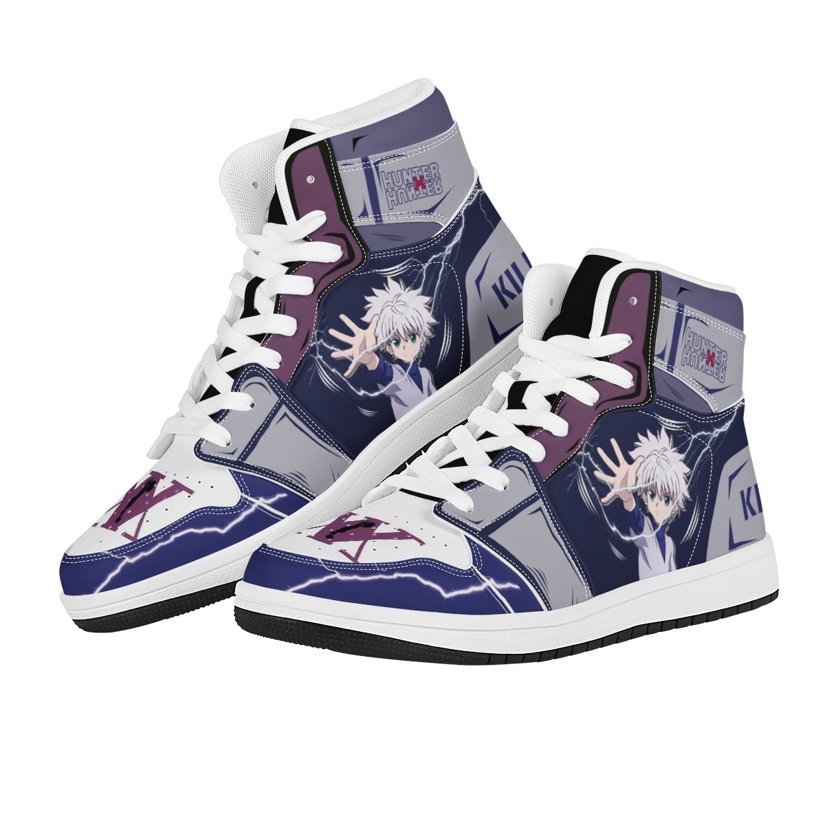 hunter anime sneakers shoe US men size 6-15,women size 5-12