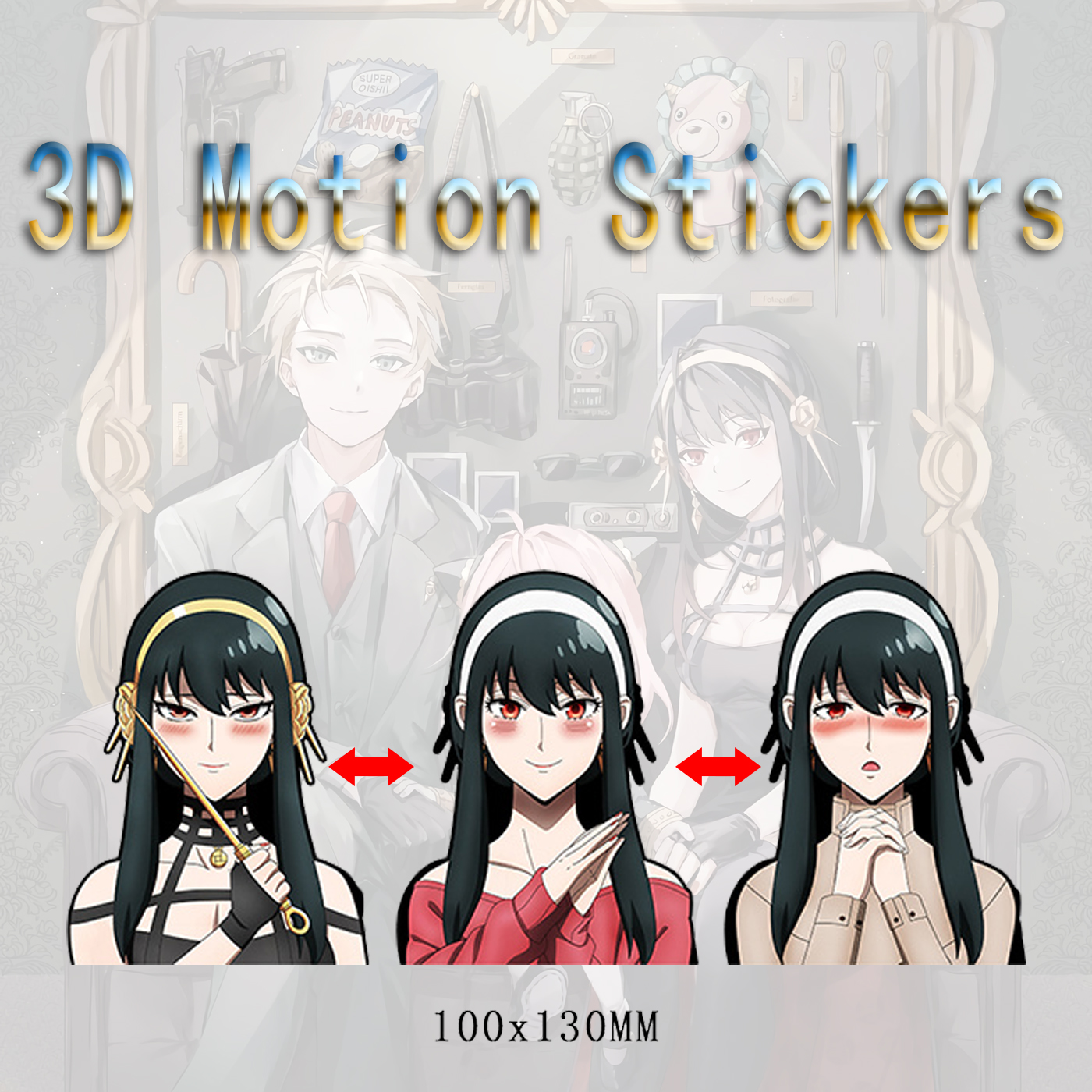 Spy x Family anime 3d sticker