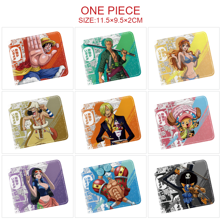 one piece anime wallet