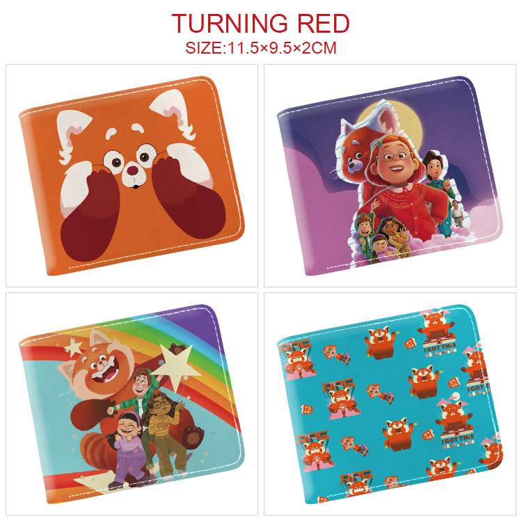 Turning Red anime wallet