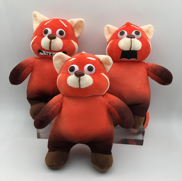 turning red plush for 3pcs 22cm