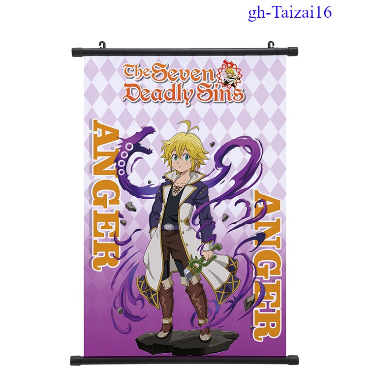 seven deadly sins anine wallscroll 60*90cm