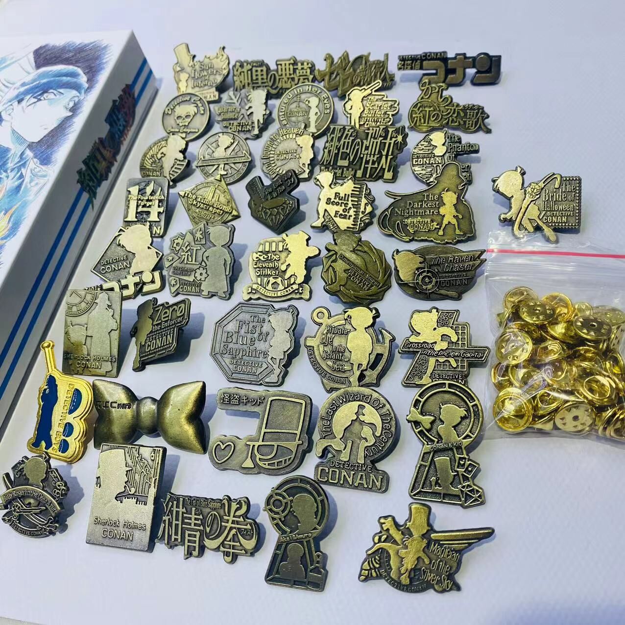 detective conan anime badge 40pcs/set