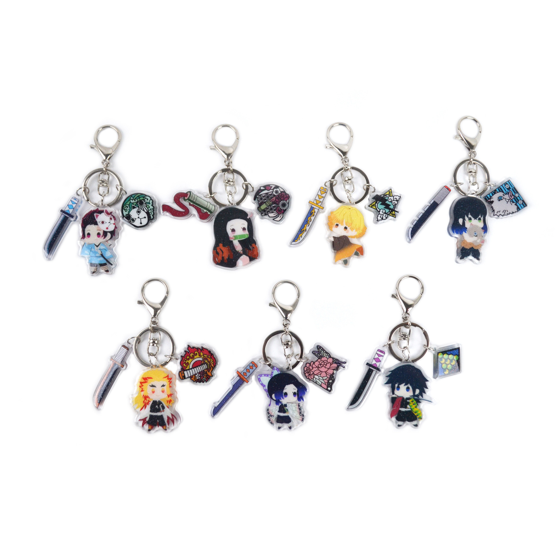 demon slayer kimets anime keychain