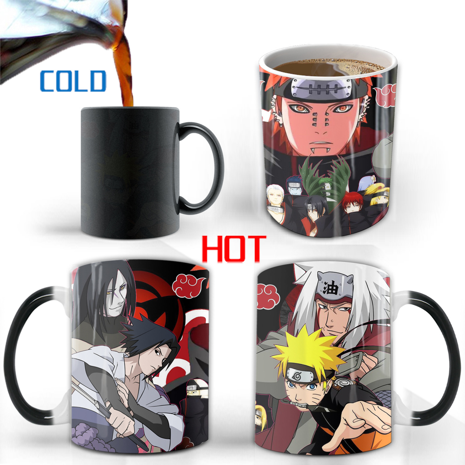 naruto anime discolor mug