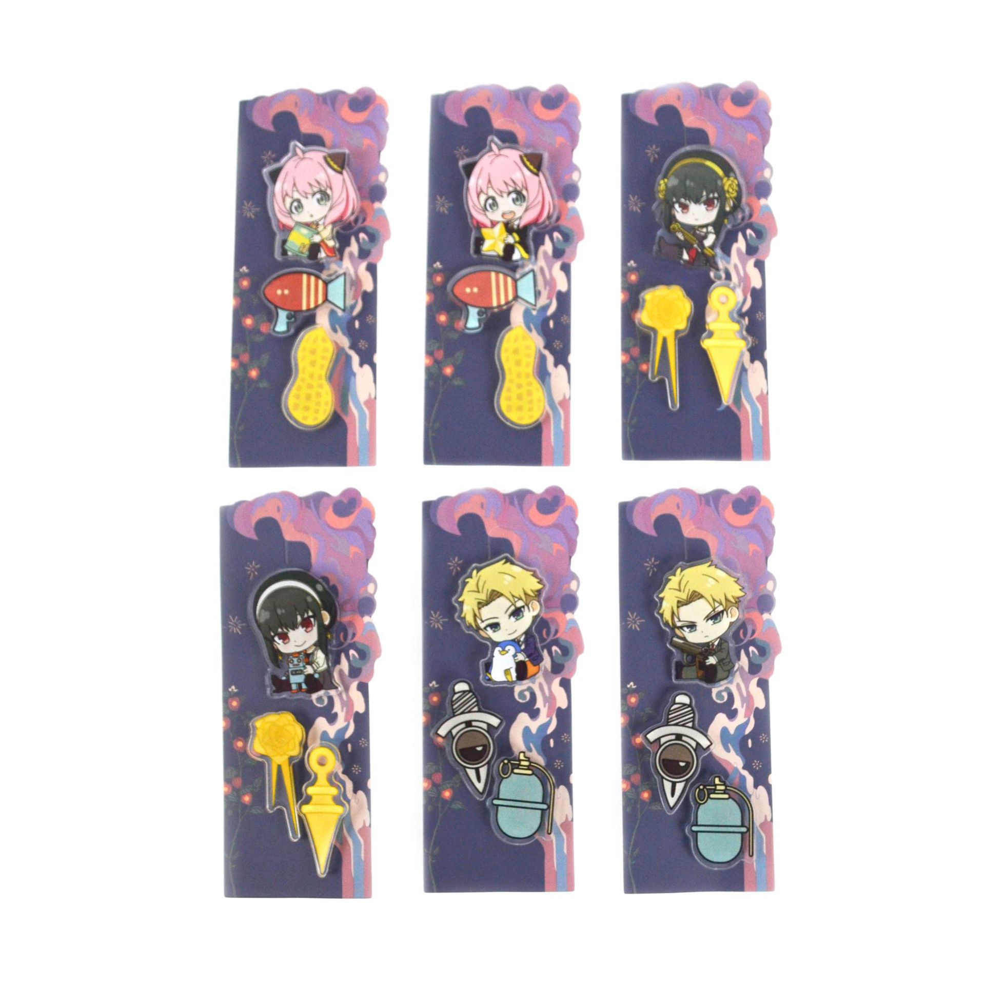 Spy x Family anime pin set random selection