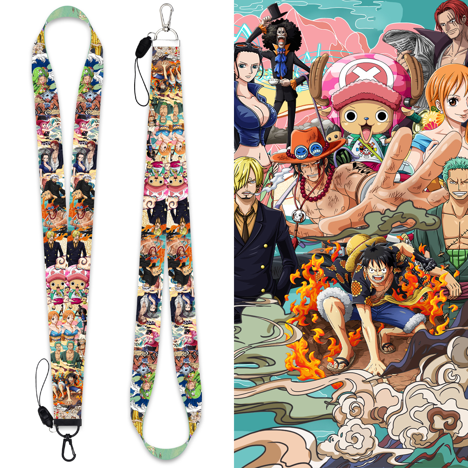 one piece anime lanyard phonestrap ( 45cm*2.5cm )