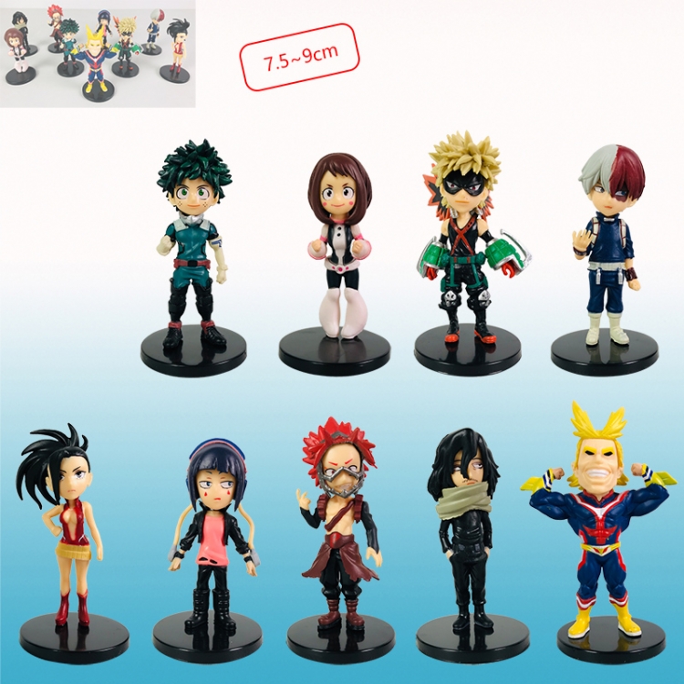 my hero academia anime figure 7.5-9cm