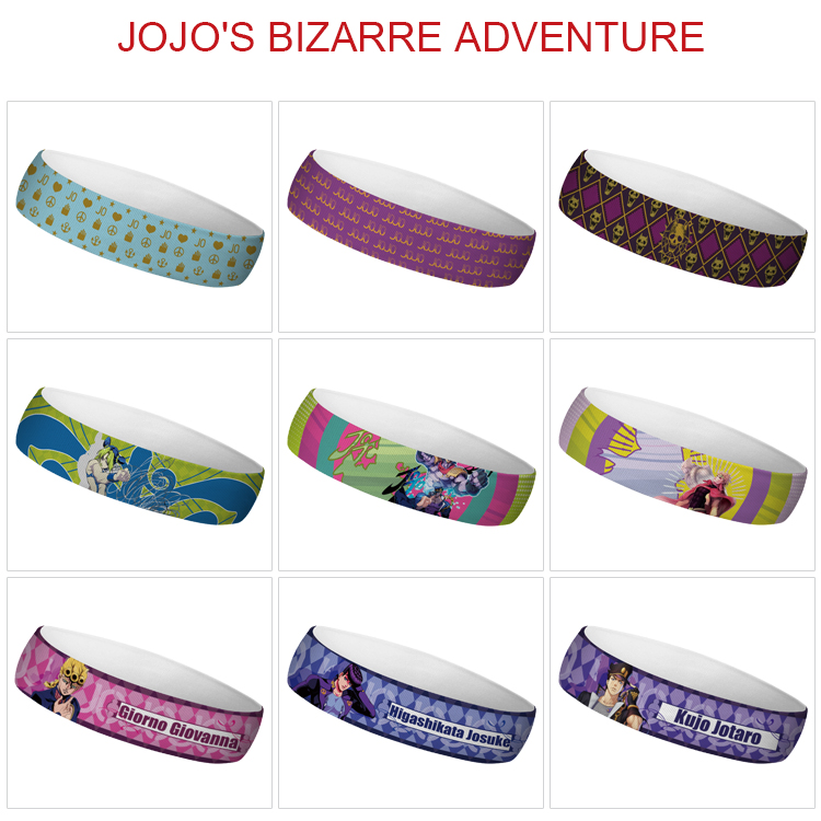 JoJos Bizarre Adventure anime sweatband