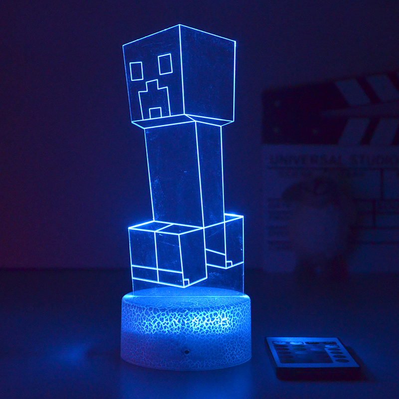 Minecraft anime 7 colours LED light