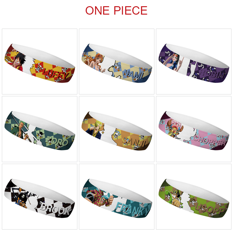 one piece anime sweatband