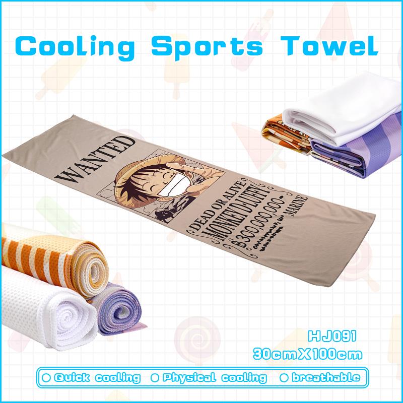 one piece anime cooling sports towel