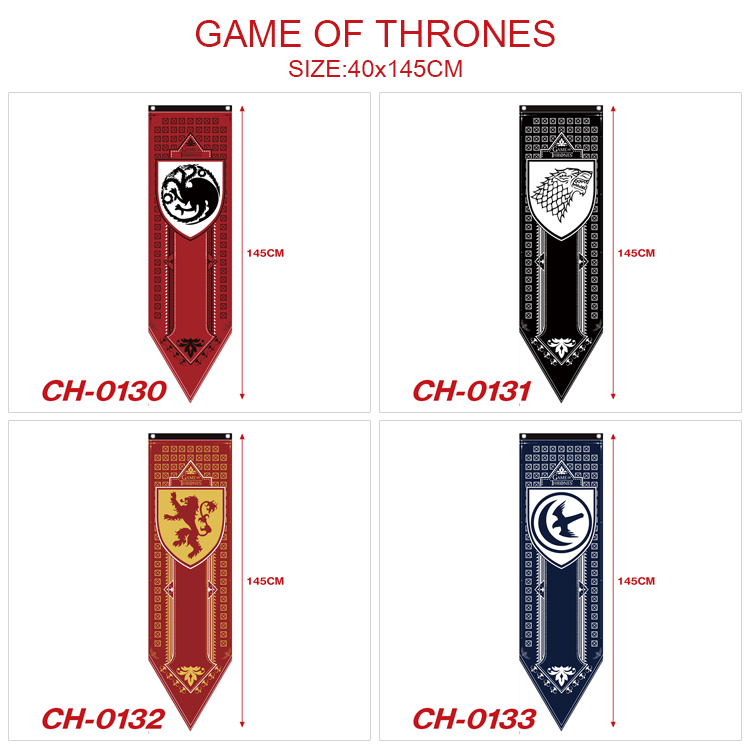 Game of thrones anime flag 40*145cm