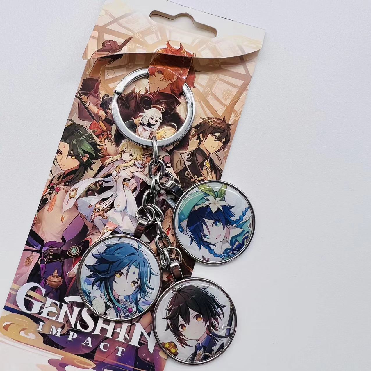 Genshin Impact Noelle anime keychain