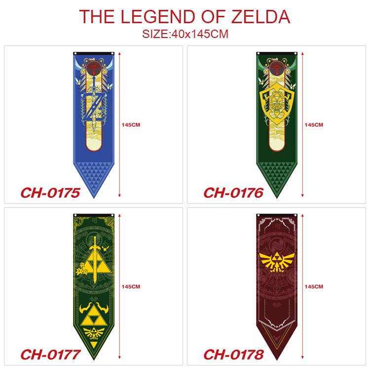 the legend of zelda anime flag 40*145cm