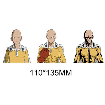 one punch man anime 3d sticker