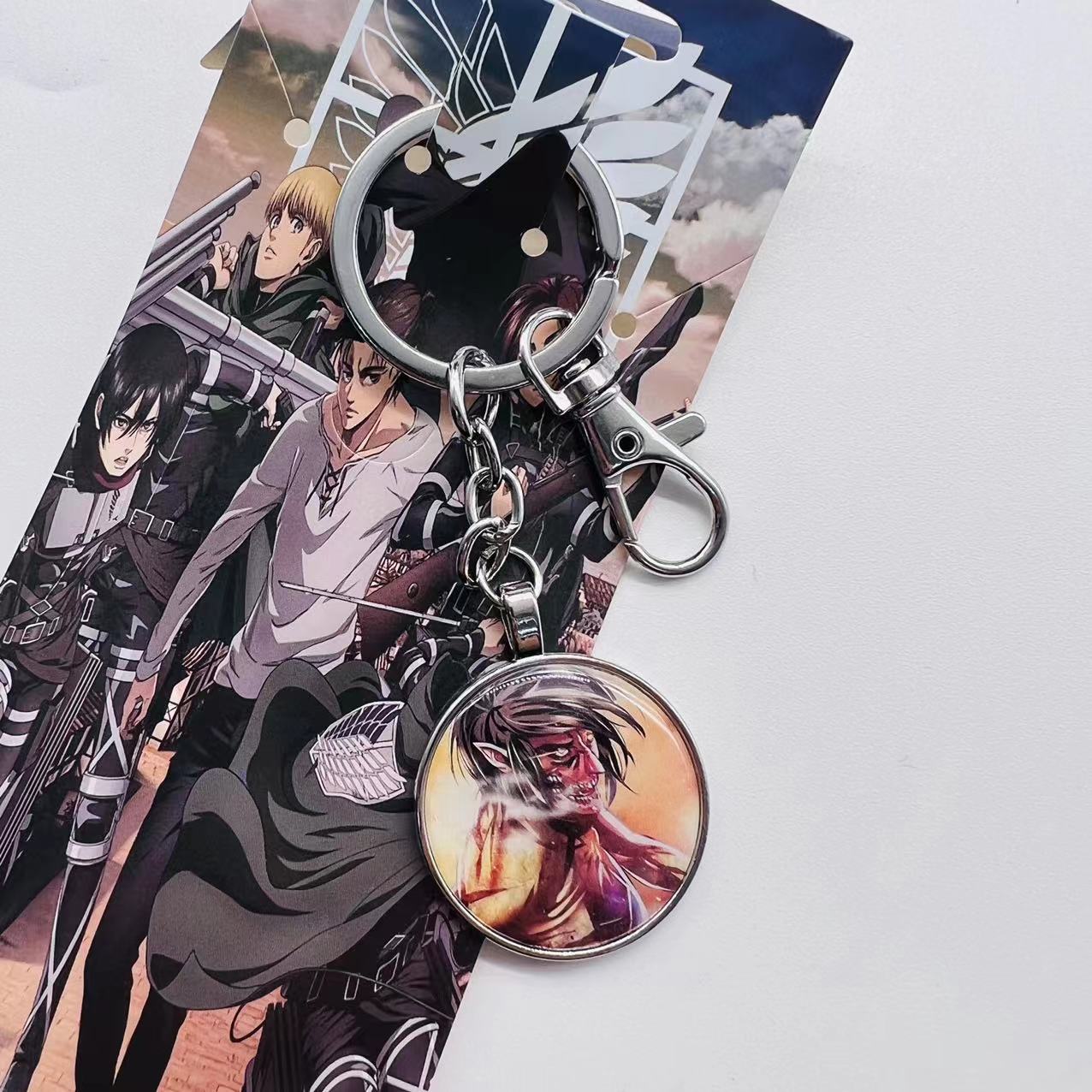 attack on titan anime keychain