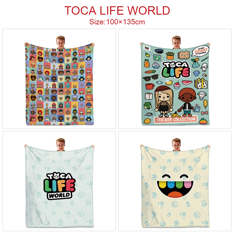 Toca life world anime blanket 100*135cm