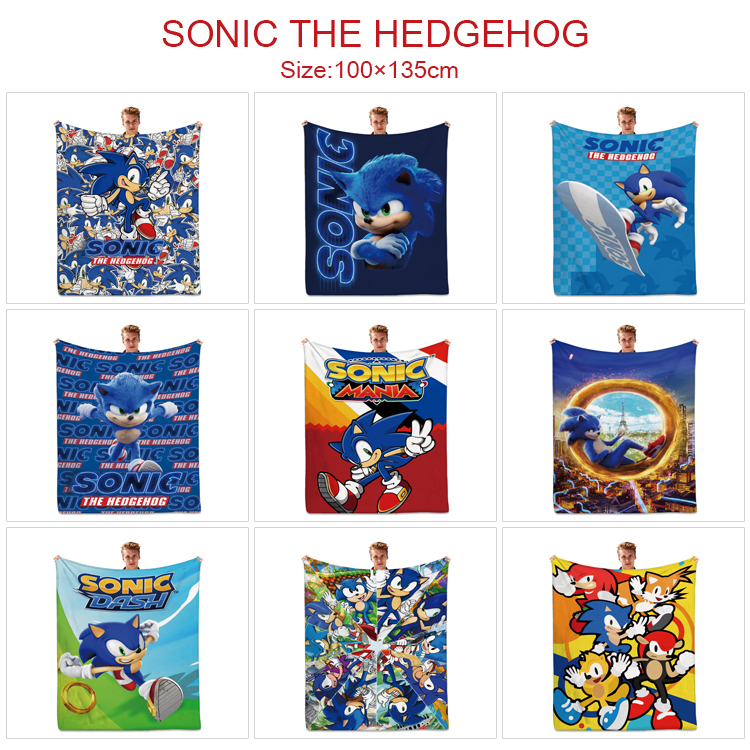 Sonic anime blanket 100*135cm