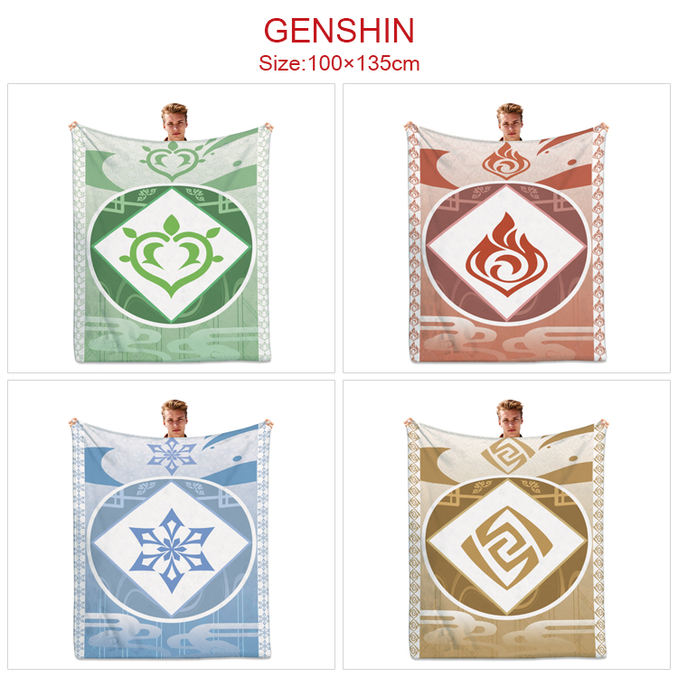 Genshin Impact Noelle anime blanket 100*135cm