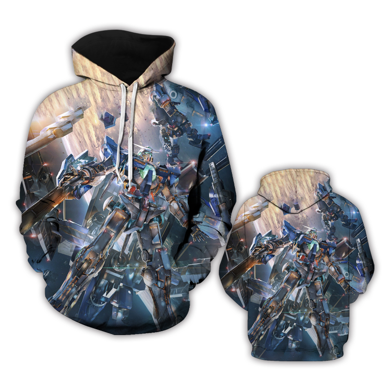 gundam anime hoodie