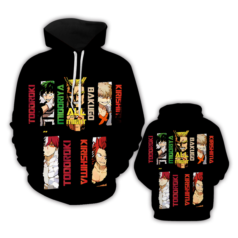 my hero academia anime hoodie