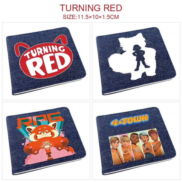 Turning Red anime wallet