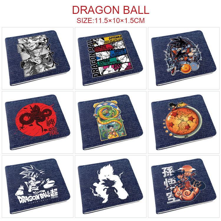 dragon ball anime wallet