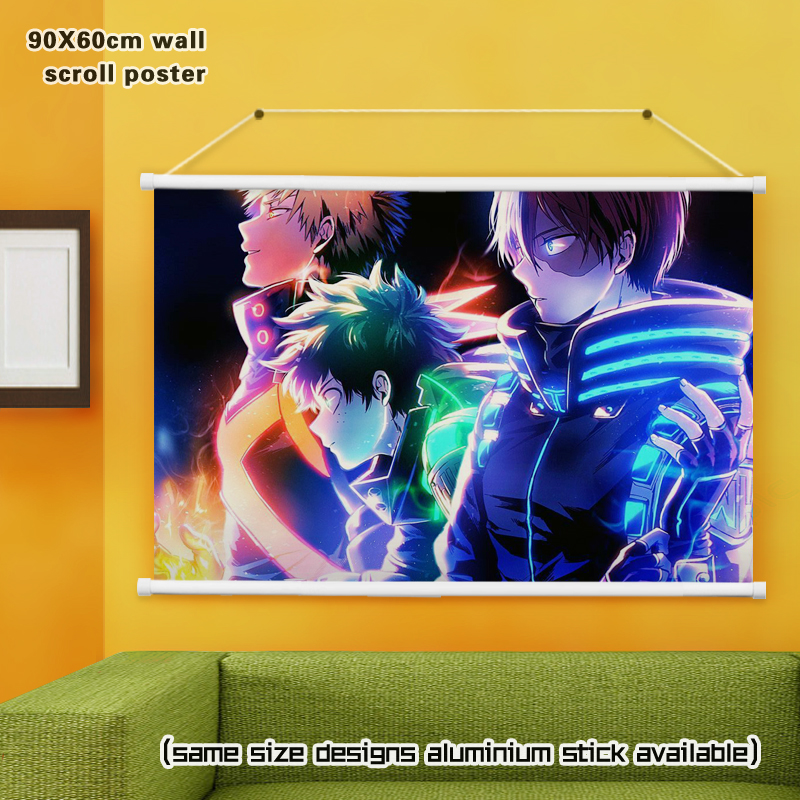 my hero academia anime wallscroll 90*60cm