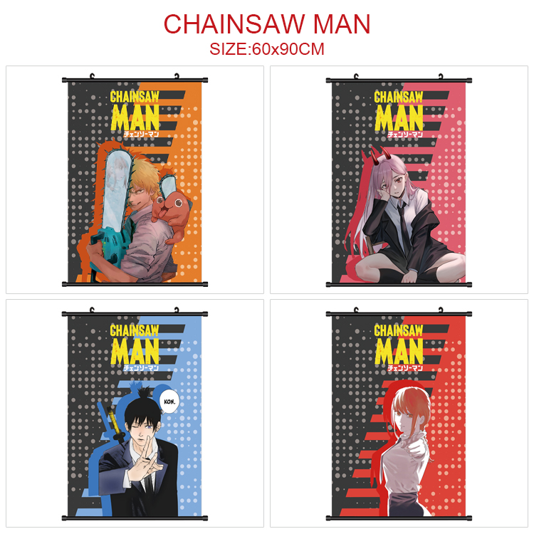 Chainsaw man anime wallscroll 60*90cm