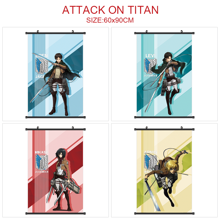 attack on titan anime wallscroll 60*90cm