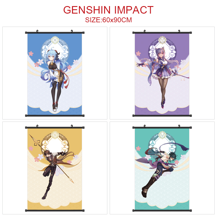 Genshin Impact Noelle anime wallscroll 60*90cm