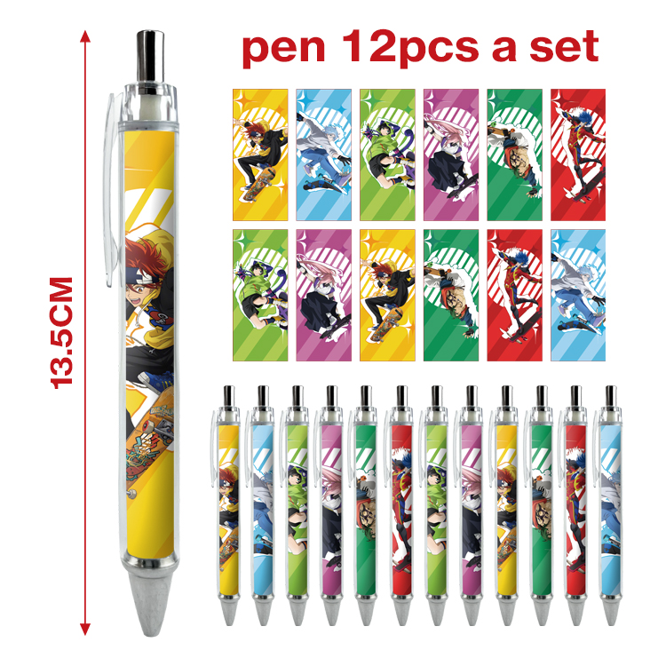 SK8 the infinity anime pen 12pcs a set