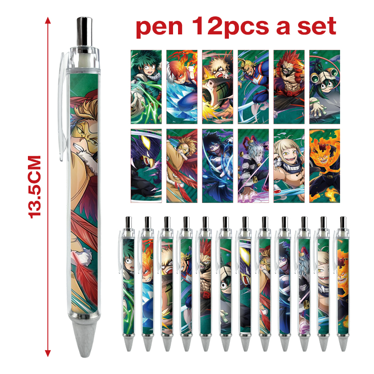 my hero academia anime pen 12pcs a set