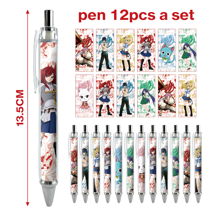 fairy tail anime pen 12pcs a set