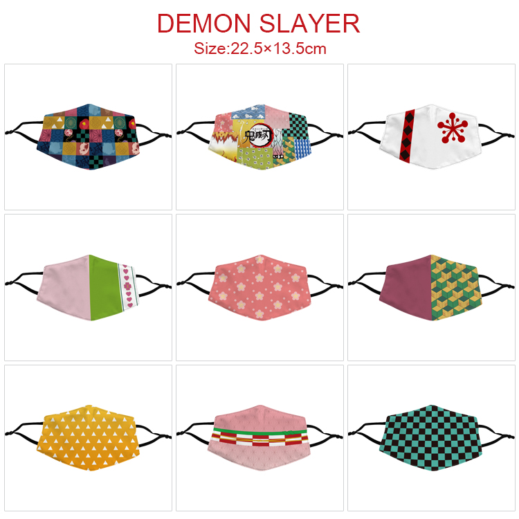 demon slayer kimets anime mask for 5pcs