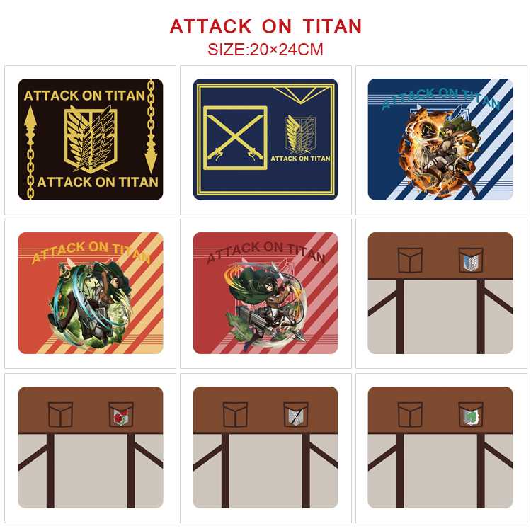 attack on titan anime deskpad 20*24cm