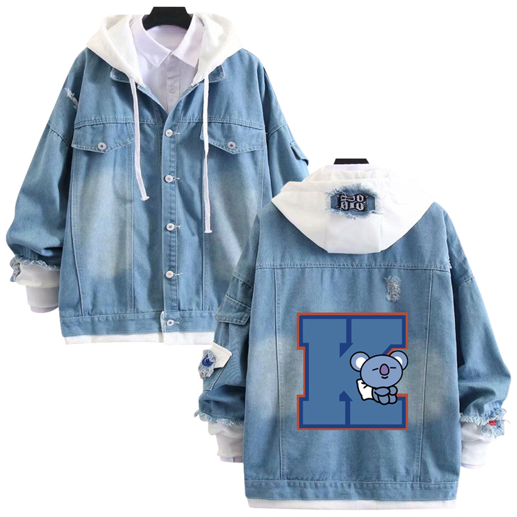 BTS anime jean sweater