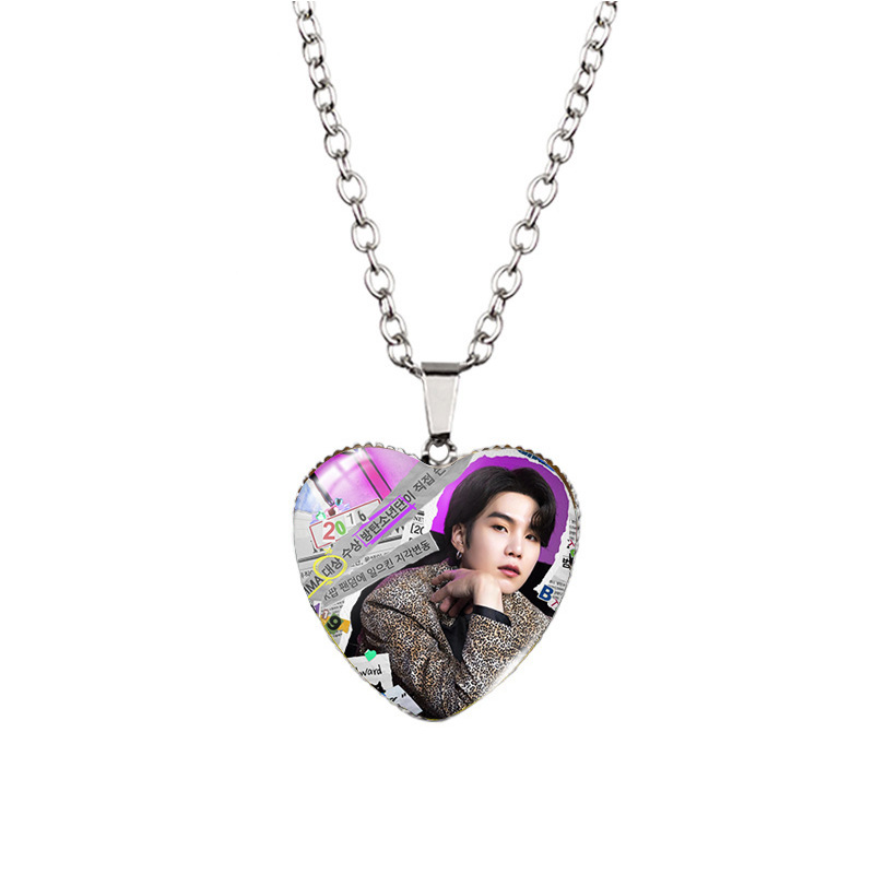 BTS anime necklace