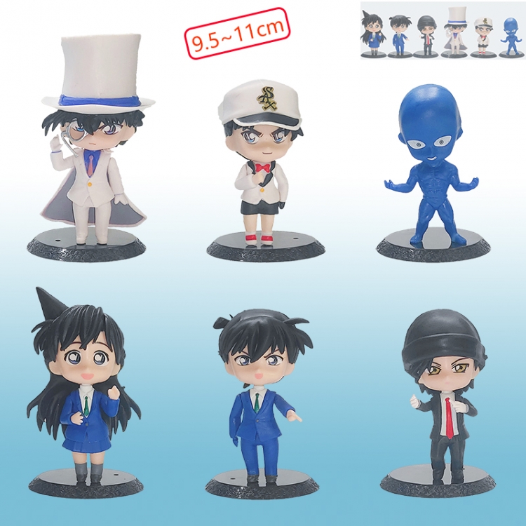 detective conan anime figure for 6pcs